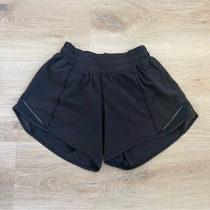 Lululemon Hotty Hot shorts, Black, size 2, 4” inseam, very good condition